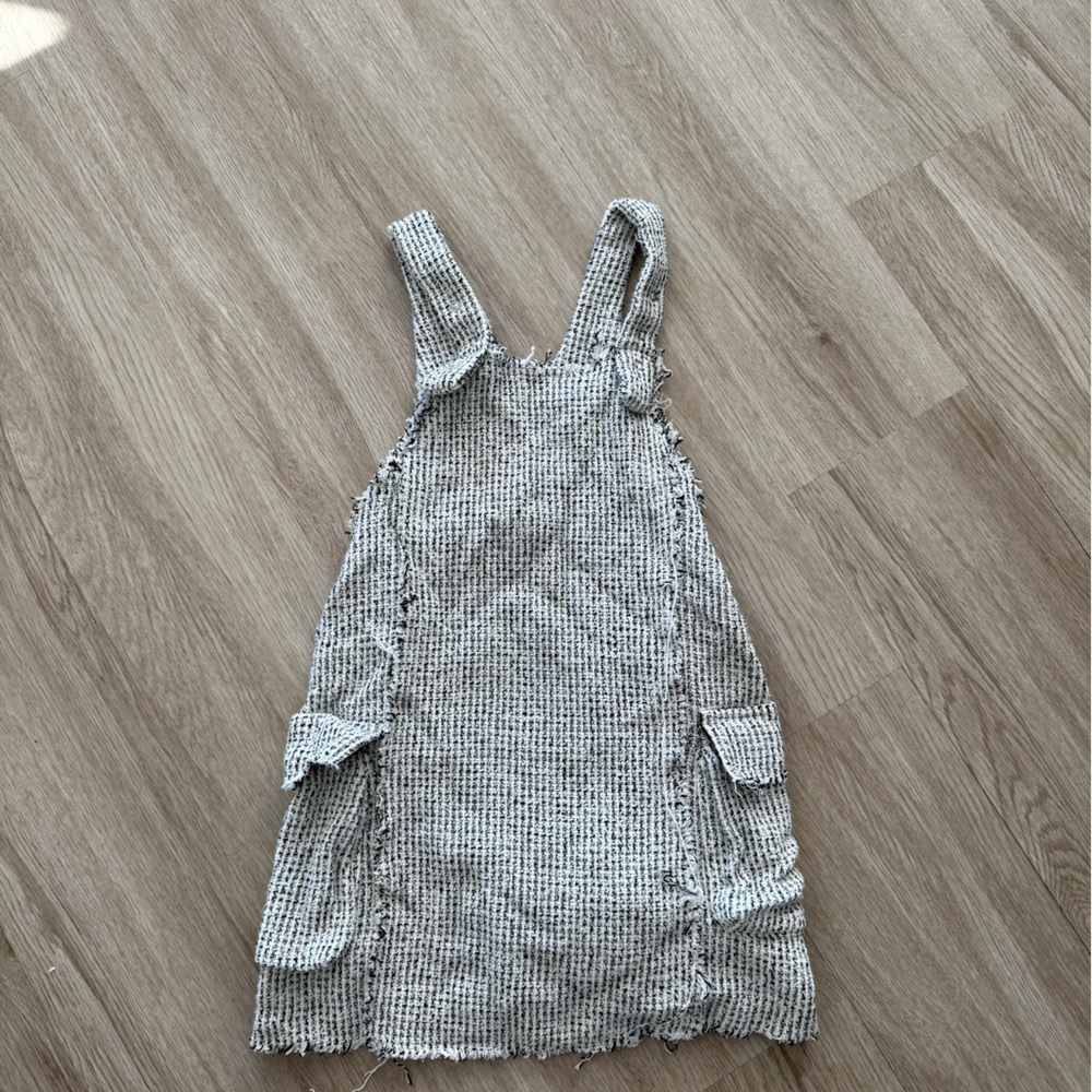 Zara Kids Gray Textured Dress